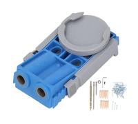 Pocket Hole Jig Set Professional Woodworking Tool with 9 Depth Settings 15 Degree Angle for DIY Projects Home Repair Furniture Making High Speed Steel Beech Wood XK 3 Model