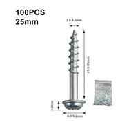 Pocket Hole Screws 100PCS #8 x 1-1/4 inch Coarse Thread Self-Tapping Fasteners for Woodworking, Zinc Coated Steel for Rust Resistance, Compatible with Kreg Jig and Other Pocket Hole Systems (25mm)