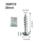 Pocket Hole Screws 100PCS #8 x 1-1/4 inch Coarse Thread Self-Tapping Fasteners for Woodworking, Zinc Coated Steel for Rust Resistance, Compatible with Kreg Jig and Other Pocket Hole Systems (20mm)