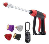 Pocket Hose Arrow, AS SEEN ON TV, Customizable Spray Nozzle from Powerful Jet Stream Cleaning to Gentle Garden Watering, Flow Force Tech, 4 Precision Tips, Rust-Resistant, Non-Slip Grip, Car Wash