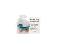 Pocket Hug Dachshund, Handmade Shell Pocket Hug, Soothing Shells Ocean and Sand Design Dachshund, Dog Pockets Hugs Token Long Distance Keepsake Warm Dog Gifts for Friend Family Pet Lovers A