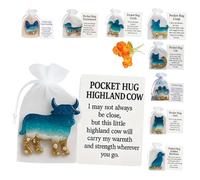 Pocket Hug Dachshund Keychain, Handmade Soothing Shells Oceans and Sand Design, Cute Dachshunds Pocket Hug Tokens with Card, Animal Sea Theme Emotional-Support Pendant Gift for Dog Lovers (cattle)