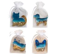 Pocket Hug Dachshund,Mini Dachshund Animal Hug Token with Card,Dach-shund Pocket Hu-g Token,Keepsake Warm Dach-shund Gifts,Inspirational Long Distance Keepsake (4pcs)