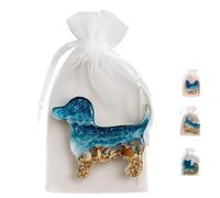 Pocket Hug Dachshund,Mini Dachshund Animal Hug Token with Card,Dach-shund Pocket Hu-g Token,Keepsake Warm Dach-shund Gifts,Inspirational Long Distance Keepsake (02#)