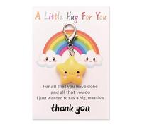 Pocket Hug Gift, A Little Pocket Star with Heartwarming Card, Cute Pocket Keepsake Ornament, Thinking of You Gifts, Positive Thank You Gift for Friends Lovers Birthday Valentines