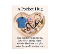 Pocket Hug Gift Exchange Contains An Acrylic Figurine And A Greeting Card Suitable For Various Occasions As A Commemorative Gift To Witness Friendship. Christmas Ornament Fancy (C, A)