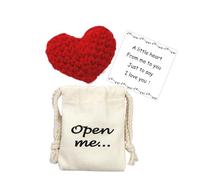 Pocket Hug Gift I Love You Gifts for Him for Her Crochet Heart Missing You Gift (Heart)