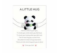 Pocket Hug Gift Panda Little Hug Panda Gifts Mini Animal Pocket Hug Decoration Cute Pocket Keepsake Ornament Positive Good Luck Gifts Emotional Support Gift for Friends Lovers Birthday Valentines