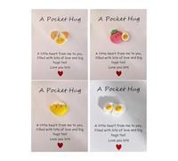 Pocket Hug Greetings Cards - Positive Energy Card Set for 4X Small Blessing Memories | Pocket Hug Memories for Decoration