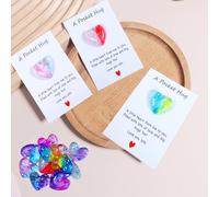 Pocket Hug Heart, 12pcs Pocket Hugs for Friends Cute Heart Hug Keepsake Gifts for Women Friends Girlfriend Pocket Hug Heart with Card Gifts for Valentines Wedding Birthday Mothers Day Christmas