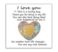 Pocket Hug Heart for Friends, Thinking of You Gifts, Keepsake University Gifts, Sending a Hug to Her,Ideal for Birthday Wedding Mothers Day Valentines