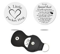 Pocket Hug Keyring - Funny Birthday & Get Well Soon Gifts for Aunt & Niece