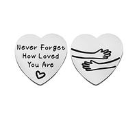 Pocket Hug Token Isolation Gift NHS Social Distancing Love Gift Never Forget How Loved You Are (Never Forget Loved Token), 0.98 inch