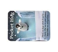 Pocket Hug Turtle Figurine, Mini Resin Animal Gift, 3.54 x 6.3 inches, Uplifting Message Design, Cute Toy Companion, Inspirational Keepsake Card for Comforting Gesture All Ages