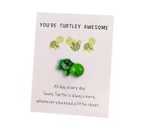 Pocket Hug Turtle, You're Turtley Awesome Ornaments Inspirational Gift with Card, Thank You Note Cards Greeting Card Mini Sea Turtle Figure Pocket Hug for Friends Family