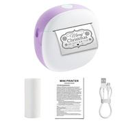Pocket Inkless Sticker Maker Portable Printer for Photo Labels and School Projects 1 Roll Paper Compact Label Printer