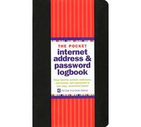 Pocket Internet Address & Password Logbook (removable cover band for security)