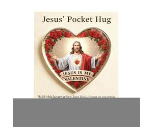 Pocket Jesus Hug - Inspirational Acrylic , 2D Motivational Souvenir | Lightweight Card Construction, for Spiritual Leadership, Work Meeting of Friends, Church, Graduation, Team Reward