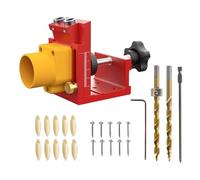 Pocket Jig Hole Kit - Woodworking Angled Drill Hole Pocket Guide | Carpentry Joint Locator with Dust Collection | for Woodworking Furniture Home Improvement Carpentry Cabinet Installation Crafts