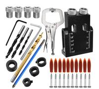 Pocket Jig Kit - Degree Pocket Gignon Pad Roller Degree Pocket Jig Kit, Pocket Hole Drilling Model, Pocket Hole Pattern For Precise Pocket Holes