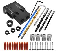 Pocket Jig Kit - Degree Pocket Gignon Pad Roller Degree Pocket Jig Kit, Pocket Hole Drilling Model, Pocket Hole Pattern For Precise Pocket Holes