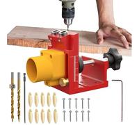 Pocket Jig | Pocket Hole Angled Drill Guide Woodworking - Guides with Dust Collection,for Cabinet Installation Carpentry Deck Desk Crafts Hobby Woodworking Projects