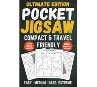Pocket Jigsaw Sudoku Puzzle Book for Adults & Teens: Easy to Extreme Region-Based Puzzles in a Compact 4x6 Travel Format with Extra Variants and Solutions (Pocket Sudoku Collection)