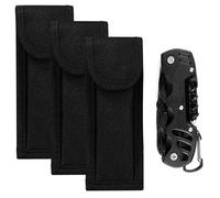 Pocket Knife Belt Pouch 3pcs Knife Case Bag, Pocket Knife Sheath Small, Folding Knife Storage Case, Pocket Knife Storage Case, Nylon Knife Sheath, with Belt Loop, Suitable for Outdoor Use