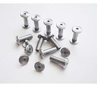 Pocket Knife Corby Bolts,Folding Knives Pivot Pins,EDC Knifemakers Screw Fasteners Rivets,DIY Knife Handle Studs,Pack of 10 (10mm)