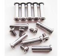Pocket Knife Pivot Pin,Folding Knives Fasteners and Bolts,EDC Knifemakers Corby Rivets Screws,DIY Knife Handle Studs,Pack of 10 (0.157")
