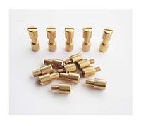 Pocket Knife Screw and Bolts,EDC Knifemakers Corby Knives Pivot Pin Fasteners Rivets,DIY Knife Handle Studs,Pack of 10 Sets (Brass)