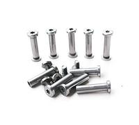 Pocket Knives Pivot Pins,Folding Knife Corby Bolts,EDC Knifemakers Screw Fasteners Rivets,DIY Knife Handle Studs,Pack of 10 (6mm)