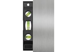 Pocket Leveler Tool - Angle Spirit Level, Compact Vial Ruler | Easy Use Magnetic Balancer Gauge, 6in Torpedo Type for Carpentry Layout, Accurate Measuring Helper for Mounting Frames, Pipes, Shelves