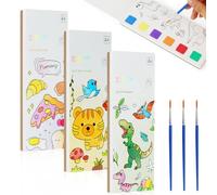 Pocket Magic Water Coloring Book, Art Craft Set, 60 Sheets, 18.8 x 7.9 cm (3-Pack), White, Glossy Paper, Watercolor Painting for Kids Aged 5-8