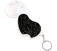 Pocket Magnifier With LED Light - Large Pocket Magnifying Glass 20x 4x