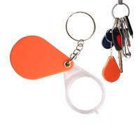 Pocket Magnifyaing Glass - Compact Folding Magnifier | Handy Keyring Magnifiers | Handheld Magnaifier Suitable For Reading Maps Jewelry Inspection Travel Hobby Collectibles Low Viseion Aid