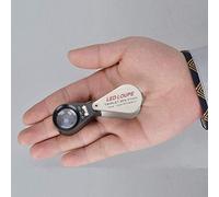 Pocket Magnifying Glass Handheld With Light, Small Illuminated Folding Hand Held Lighted Magnifier with A Durable Sturdy Travel Carrying Case