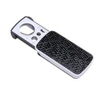 Pocket Magnifying Glass with Light, 30X 60X 90X Pull-Out Jewellers Loupe with LED & UV Light, Small Magnifying Glass for Coins, Gems, Jewelry, Rocks, Stamps, Magnifying Glasses for Hobbies & Kids