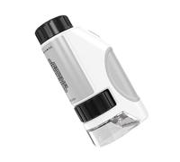 Pocket Microscope, 60x to 120x Beginner Tool, 1.97 x 1.18 x 3.82 Inch Led Light Source Magnifier & Portable Science Kit, Optical Equipment for Microbiological Observation, and Learning