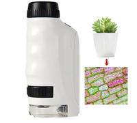 Pocket Microscope, Beginner Microscope 120X for | Educational Science Kits, Science Experiments for Les, STEM Projects for Les, for Learning, Education and