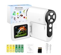 Pocket Microscope for Kids, 2'' LCD Screen Digital Microscope Camera 32G, 100X-1000X, Birthday Gifts for Kids 6 7 8 9 10 11 12 Years Old Boys Girls