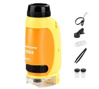 Pocket Microscope for Kids, Portable Microscope for Kids - LED Illuminated Microscope Kit Beginner Microscope 50X-250X | Preschool Beginner Microscope for the
