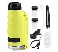 Pocket Microscope for Portable Microscope for 250X Magnification, LED Light Small Portable Observation Toys