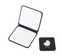 Pocket Mirror, Travel Folding Vanity Makeup Mirrors for Purse, Handbag and Pocket, 1pcs Black Portable Double-Sided Magnifying Cosmetic Mirror without Distortion