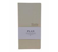Pocket Monthly Weekly Planner Undated Weekly Planner 144 Pages Notebook Organiser Agenda (beige)