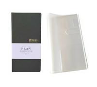 Pocket Monthly Weekly Planner Undated Weekly Planner 144 Pages Notebook Organiser Agenda (green with cover)