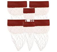 - Pocket Net - 6 Pack Professional PU Leather Drop Holder Billiard Table Bag Catch Brush | Club Leisure Accessories Cotton Reinforced Opening 17cm Diameter for Pool Hall