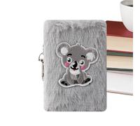 Pocket Notepad - 10.5x7.5cm Cute Plush Cover Journal | Small Note Book Journaling Supplies Diary | For Kids Students Women | Mini Writing Notepad For School College Office Travel