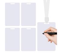 Pocket Notepad for Badge - Wearable Small Reusable,Vertical Erasable Notepad Badge | for Nurses Doctors Teachers Caregivers Office Meeting Classroom Study Room