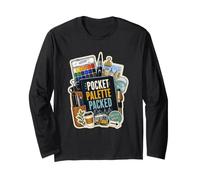 Pocket Palette Packed Urban Sketching Kit Long Sleeve T-Shirt